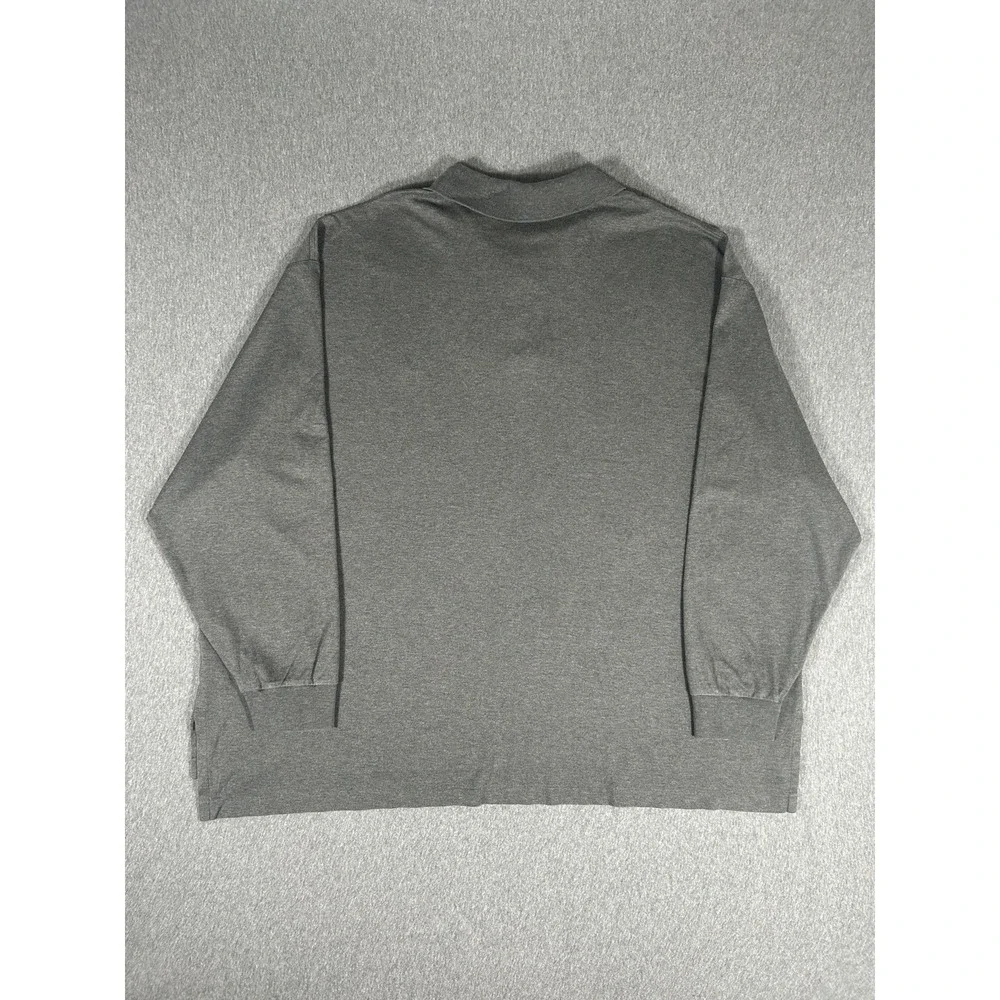 Polo Ralph‎ Lauren Long Sleeve Polo Shirt Men XL Classic Fit Gray Flesh Pony 4XB